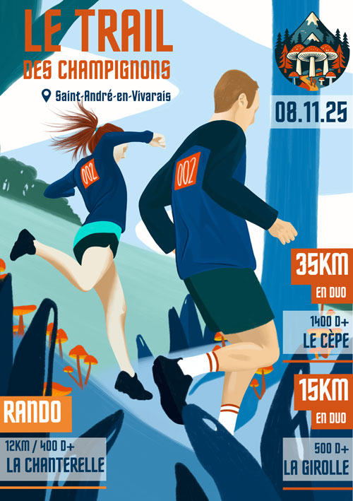 Affiche officielle du Trail des Champignons